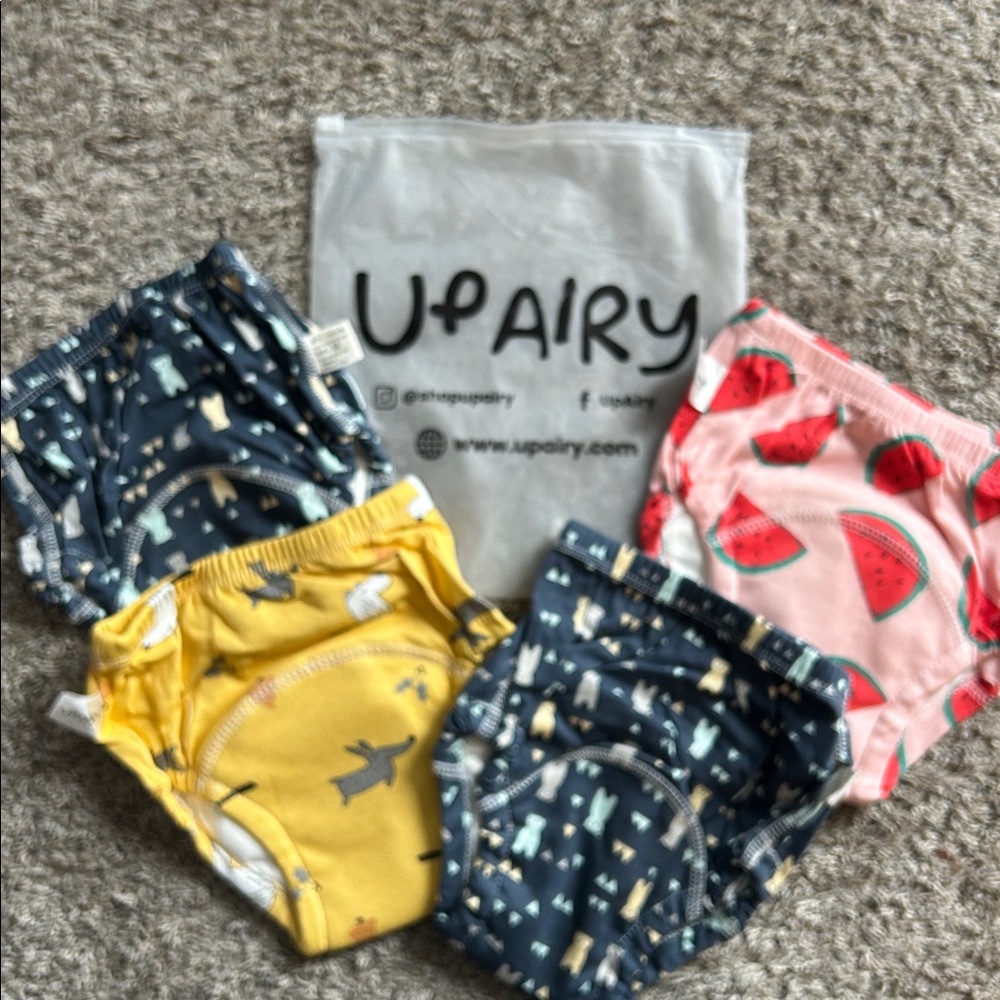 New UPAIRY Kids Reusable Training Underwear-  Set of Four pair Size M